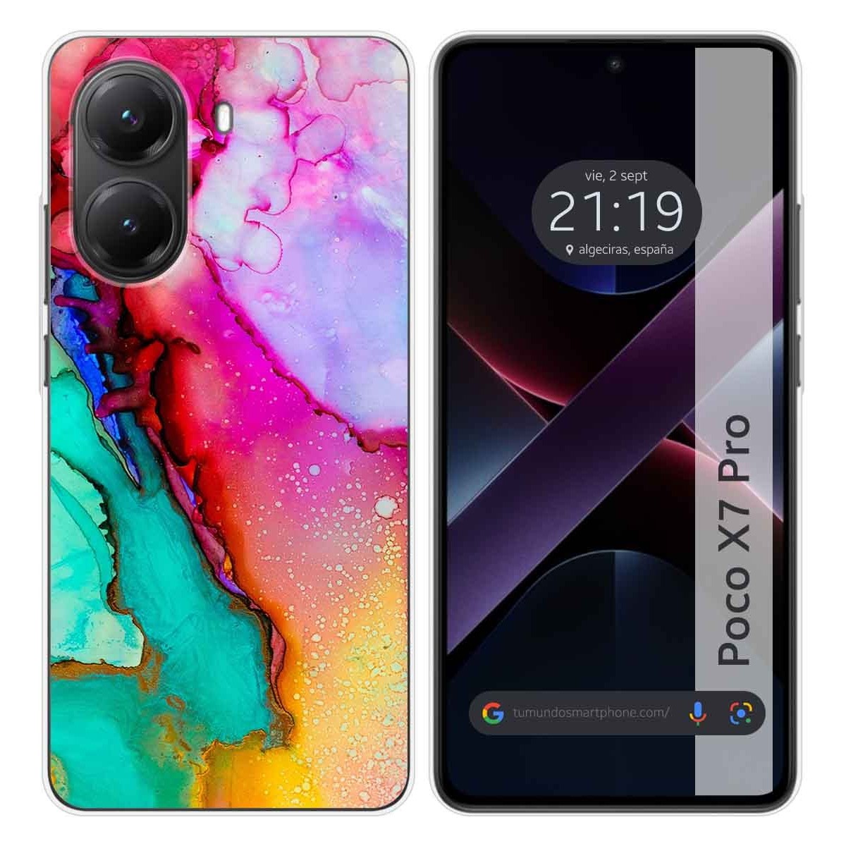 Funda Silicona para Xiaomi Poco X7 Pro 5G diseño Mármol 15 Dibujos