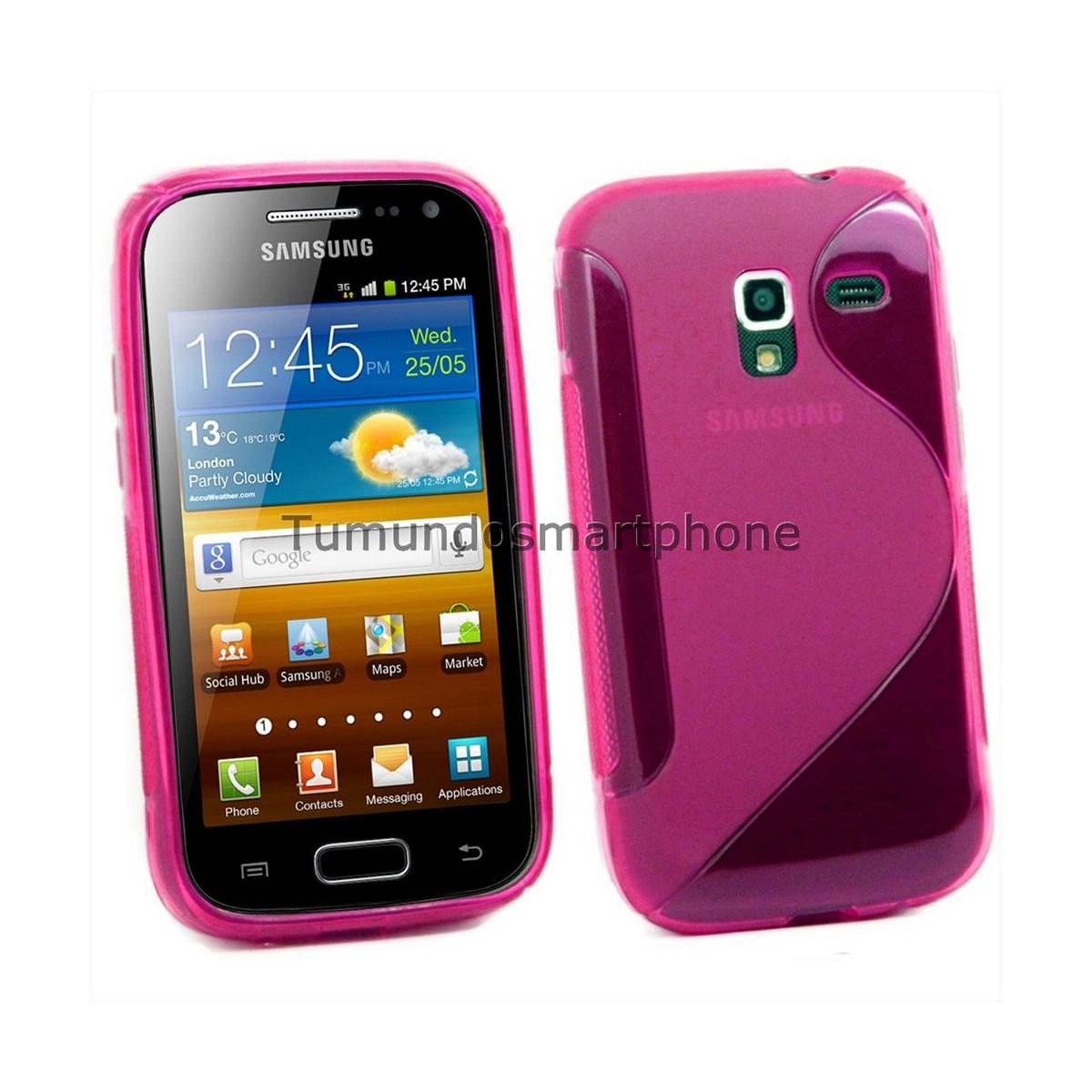 Funda Gel Tpu Galaxy Ace 2 I8160 S Line Color Rosa
