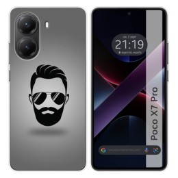 Funda Silicona para Xiaomi Poco X7 Pro 5G diseño Barba Dibujos