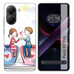 Funda Silicona para Xiaomi Poco X7 Pro 5G diseño Café Dibujos