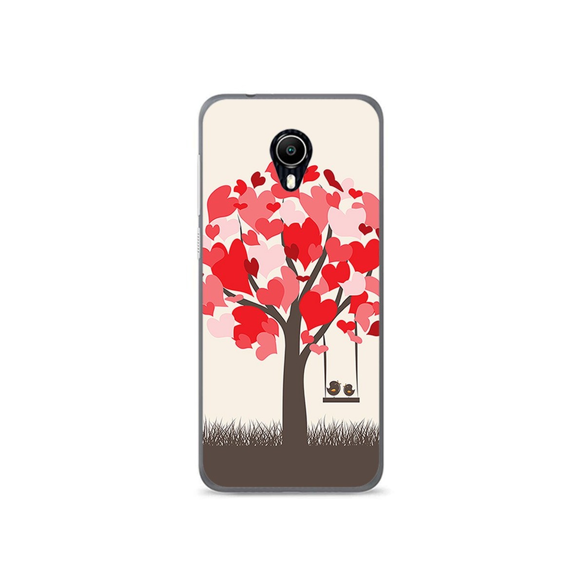 Funda Gel Tpu para Vodafone Smart N9 Lite Diseño Pajaritos Dibujos