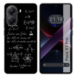 Funda Silicona para Xiaomi Poco X7 Pro 5G diseño Formulas Dibujos