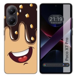 Funda Silicona para Xiaomi Poco X7 Pro 5G diseño Helado Chocolate Dibujos