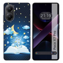 Funda Silicona para Xiaomi Poco X7 Pro 5G diseño Libro Cuentos Dibujos