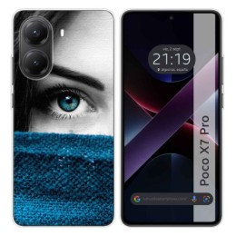 Funda Silicona para Xiaomi Poco X7 Pro 5G diseño Ojo Dibujos