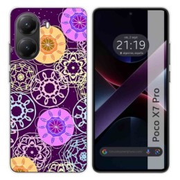 Funda Silicona para Xiaomi Poco X7 Pro 5G diseño Radial Dibujos