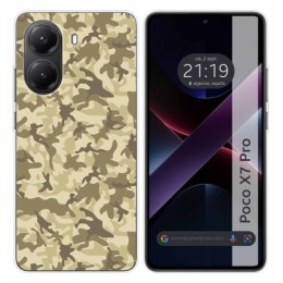 Funda Silicona para Xiaomi Poco X7 Pro 5G diseño Sand Camuflaje Dibujos