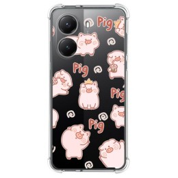 Funda Silicona Antigolpes para Xiaomi Poco X7 Pro 5G diseño Cerdos Dibujos