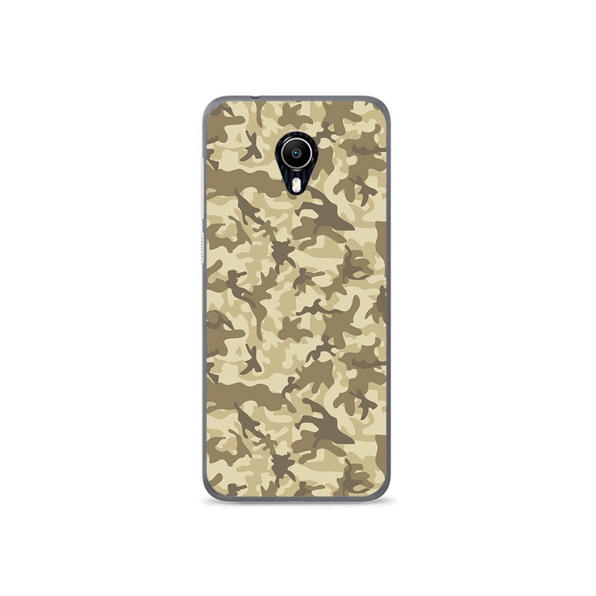 Funda Gel Tpu para Vodafone Smart N9 Lite Diseño Sand Camuflaje Dibujos