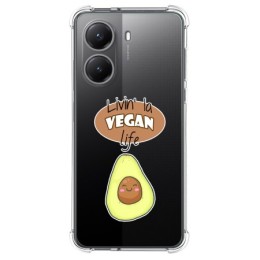 Funda Silicona Antigolpes para Xiaomi Poco X7 Pro 5G diseño Vegan Life Dibujos