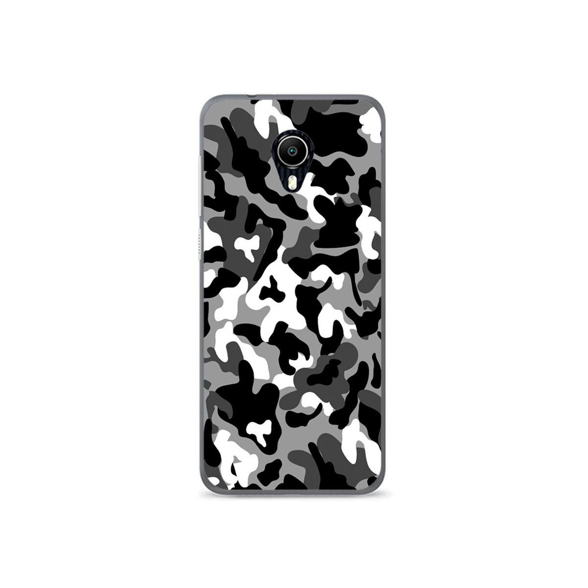 Funda Gel Tpu para Vodafone Smart N9 Lite Diseño Snow Camuflaje Dibujos