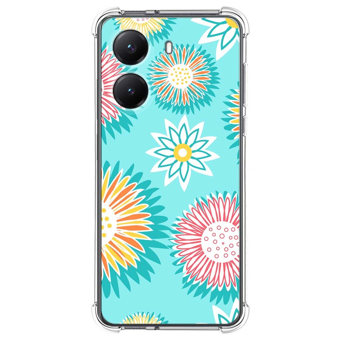 Funda Silicona Antigolpes para Xiaomi Poco X7 Pro 5G diseño Flores 05 Dibujos