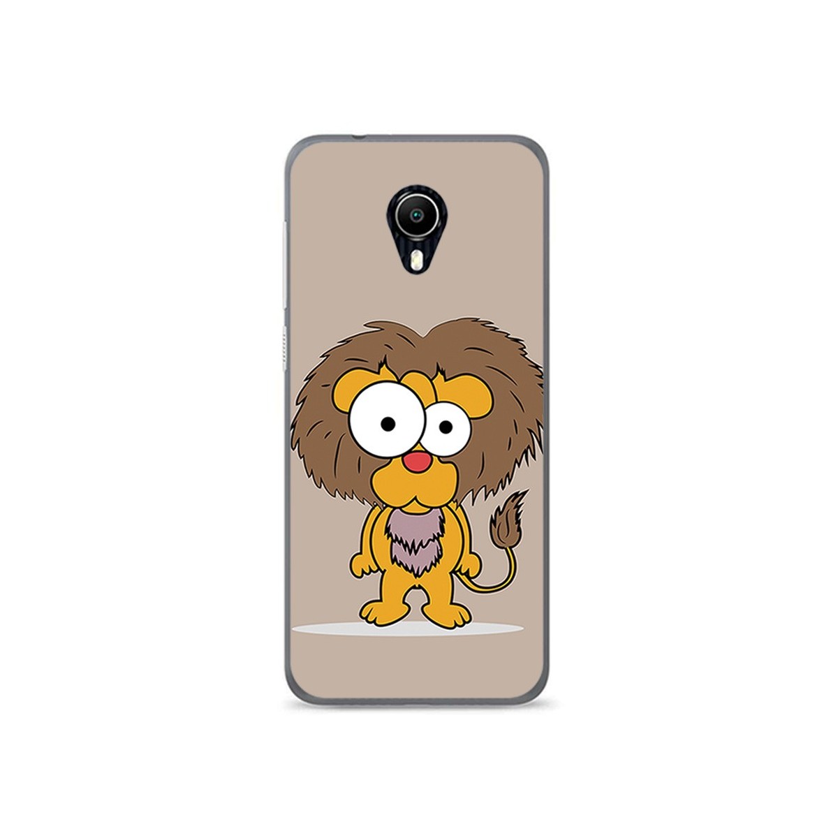 Funda Gel Tpu para Vodafone Smart N9 Lite Diseño Leon Dibujos