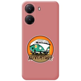 Funda Silicona Líquida Rosa para Xiaomi Poco X7 Pro 5G diseño Adventure Dibujos
