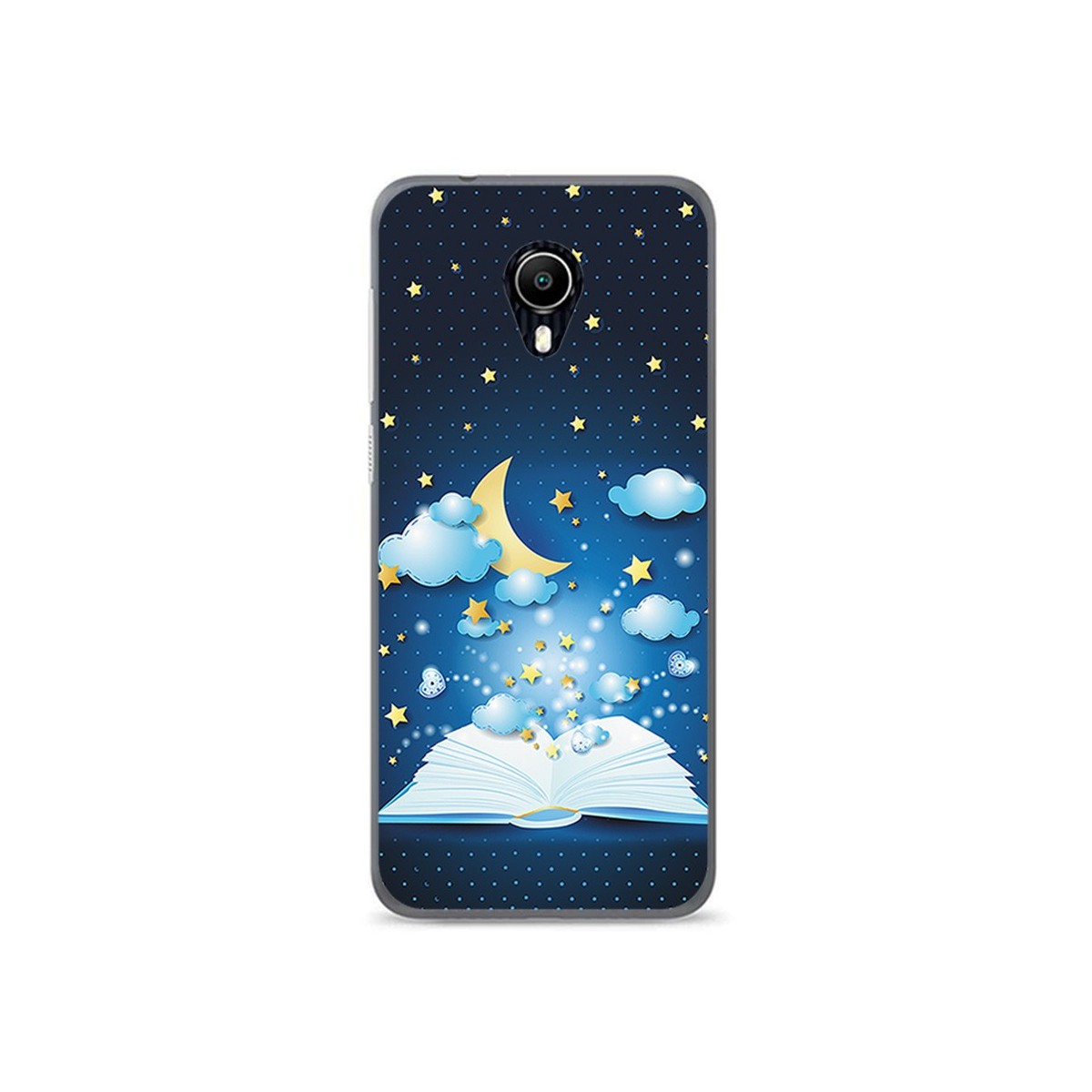 Funda Gel Tpu para Vodafone Smart N9 Lite Diseño Libro Cuentos Dibujos