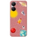 Funda Silicona Líquida Rosa para Xiaomi Poco X7 Pro 5G diseño Espacio Dibujos