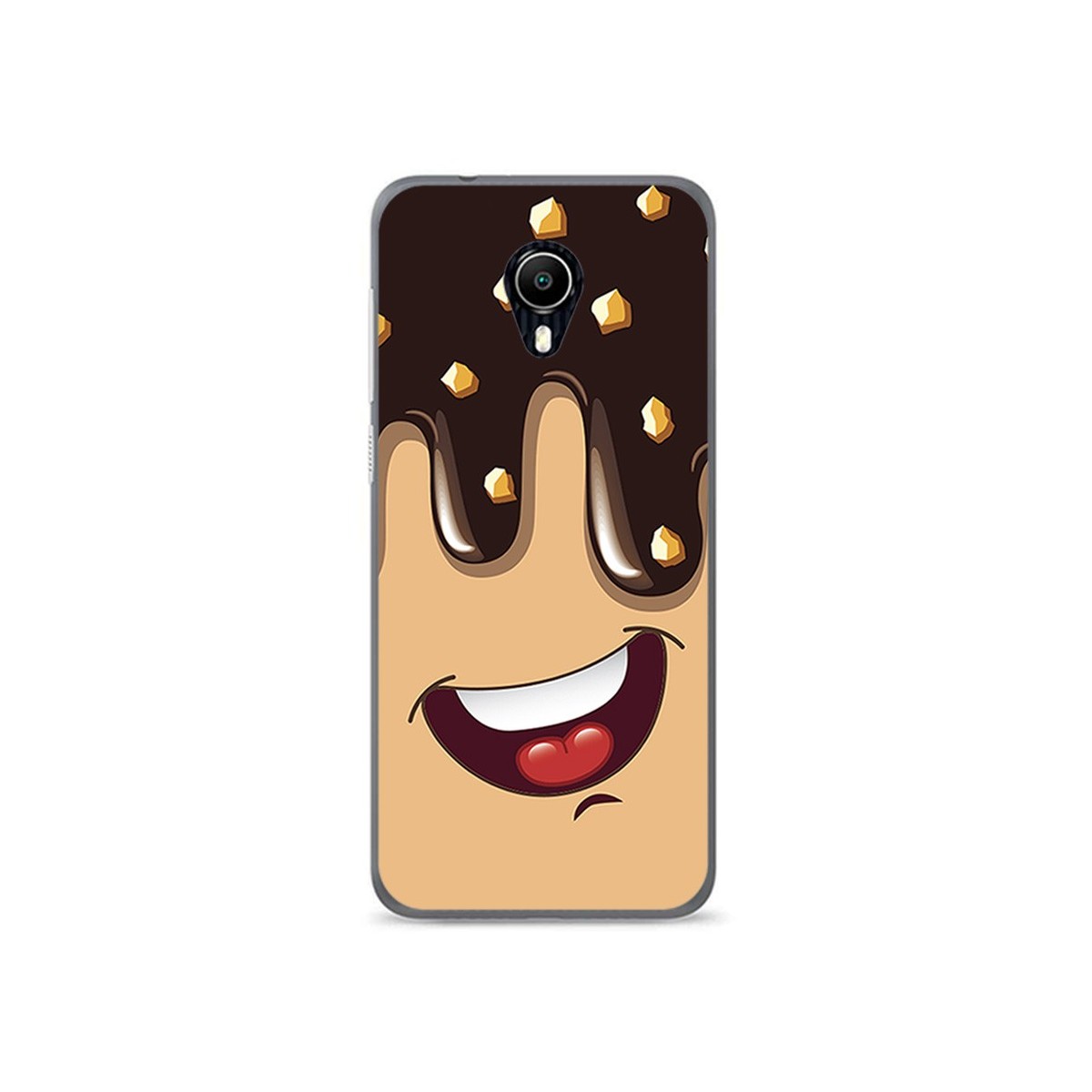 Funda Gel Tpu para Vodafone Smart N9 Lite Diseño Helado Chocolate Dibujos