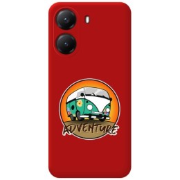 Funda Silicona Líquida Roja para Xiaomi Poco X7 Pro 5G diseño Adventure Dibujos