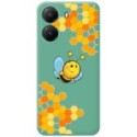 Funda Silicona Líquida Verde para Xiaomi Poco X7 Pro 5G diseño Abeja Dibujos