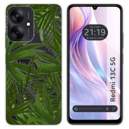 Funda Silicona Transparente para Xiaomi Redmi 13C 5G diseño Jungla Dibujos