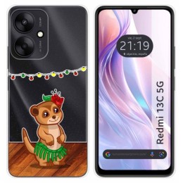 Funda Silicona Transparente para Xiaomi Redmi 13C 5G diseño Suricata Dibujos