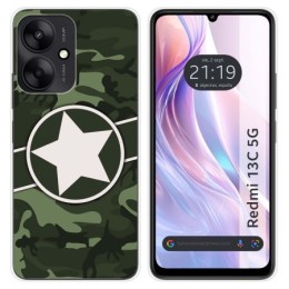Funda Silicona para Xiaomi Redmi 13C 5G diseño Camuflaje 01 Dibujos