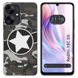 Funda Silicona para Xiaomi Redmi 13C 5G diseño Camuflaje 02 Dibujos
