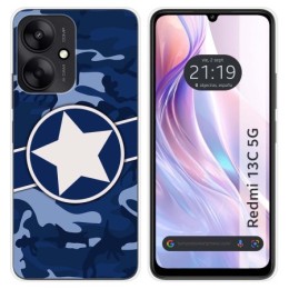 Funda Silicona para Xiaomi Redmi 13C 5G diseño Camuflaje 03 Dibujos