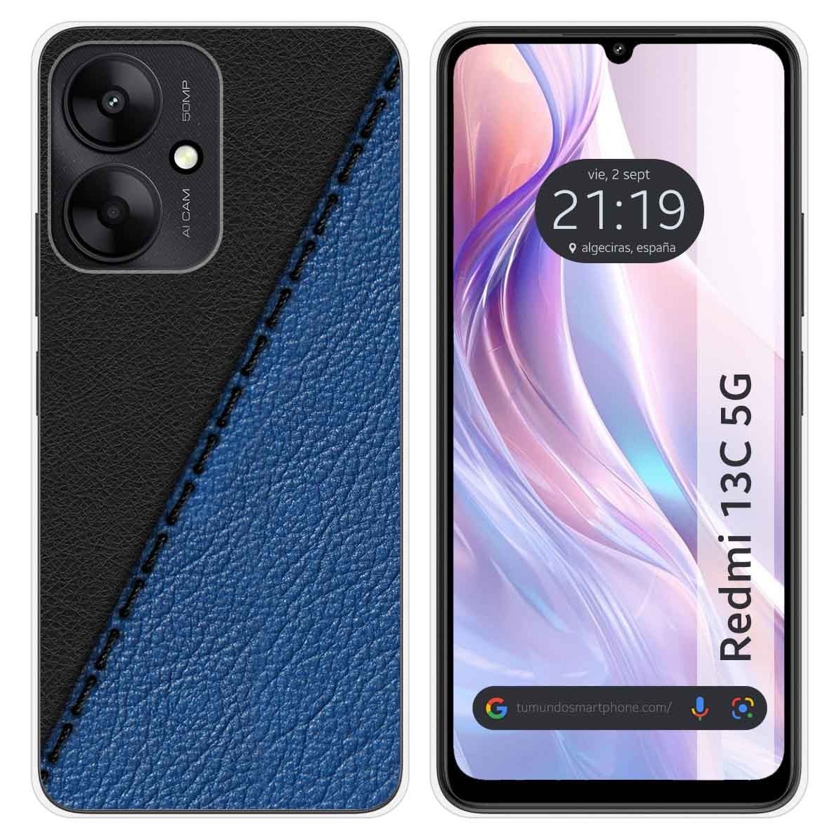 Funda Silicona para Xiaomi Redmi 13C 5G diseño Cuero 02 Dibujos