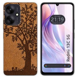 Funda Silicona para Xiaomi Redmi 13C 5G diseño Cuero 03 Dibujos