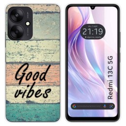 Funda Silicona para Xiaomi Redmi 13C 5G diseño Madera 01 Dibujos