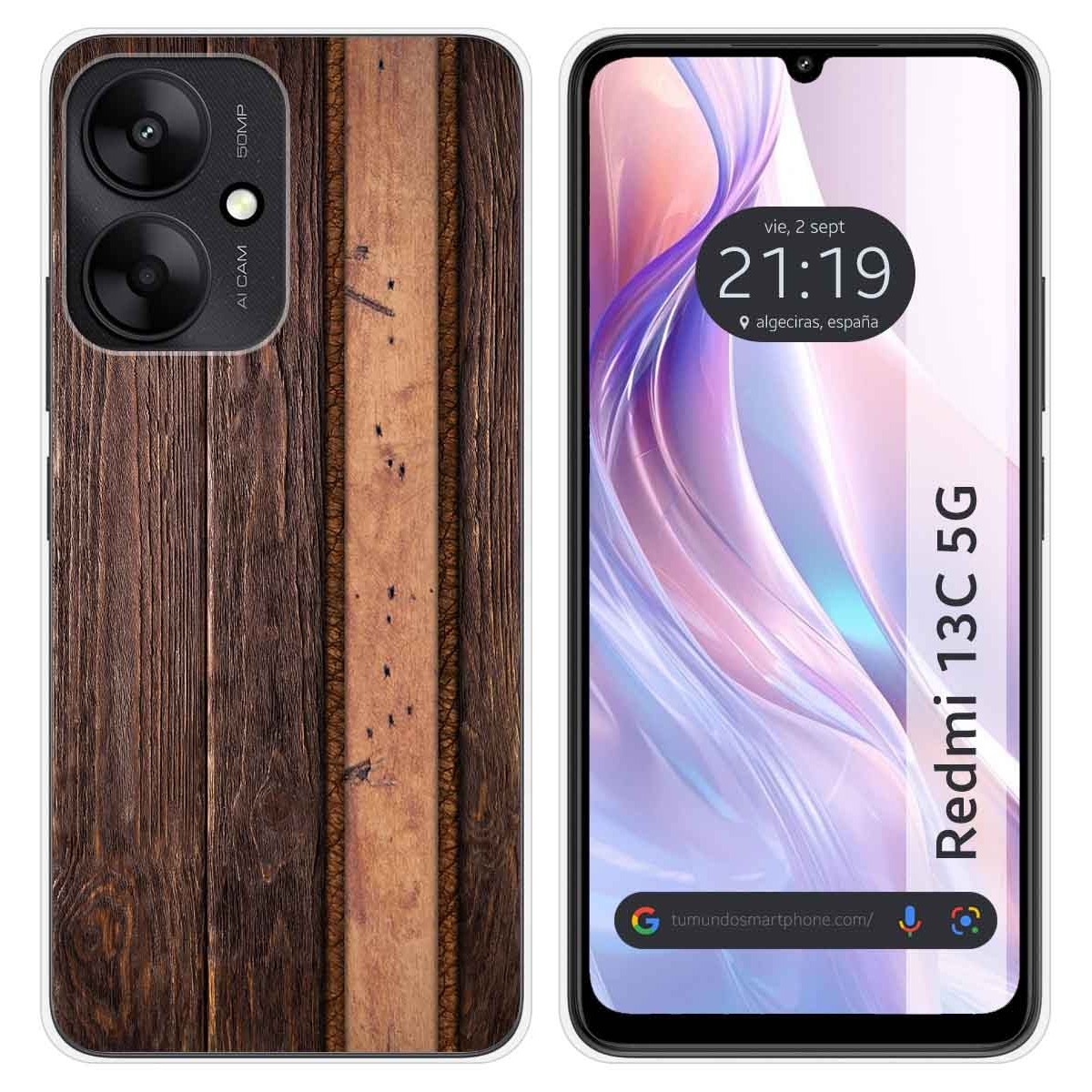 Funda Silicona para Xiaomi Redmi 13C 5G diseño Madera 05 Dibujos