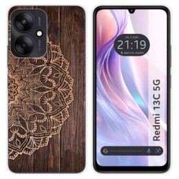 Funda Silicona para Xiaomi Redmi 13C 5G diseño Madera 06 Dibujos