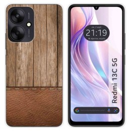 Funda Silicona para Xiaomi Redmi 13C 5G diseño Madera 09 Dibujos
