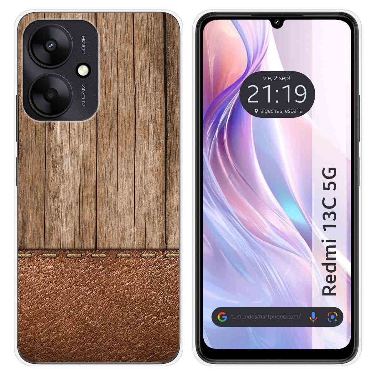 Funda Silicona para Xiaomi Redmi 13C 5G diseño Madera 09 Dibujos