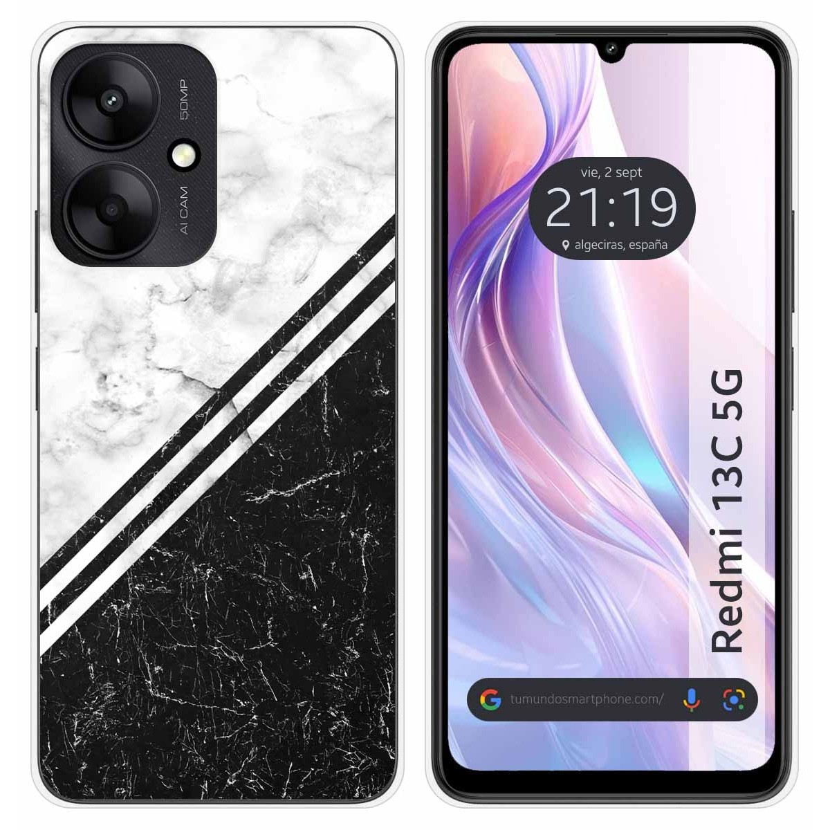 Funda Silicona para Xiaomi Redmi 13C 5G diseño Mármol 01 Dibujos