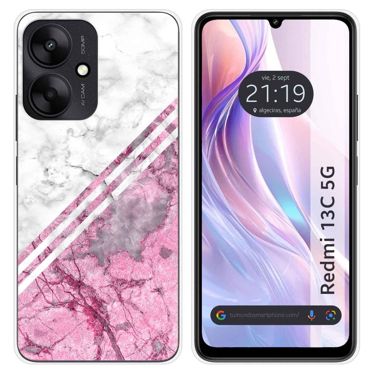 Funda Silicona para Xiaomi Redmi 13C 5G diseño Mármol 03 Dibujos