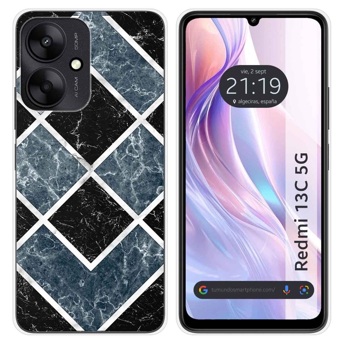 Funda Silicona para Xiaomi Redmi 13C 5G diseño Mármol 06 Dibujos