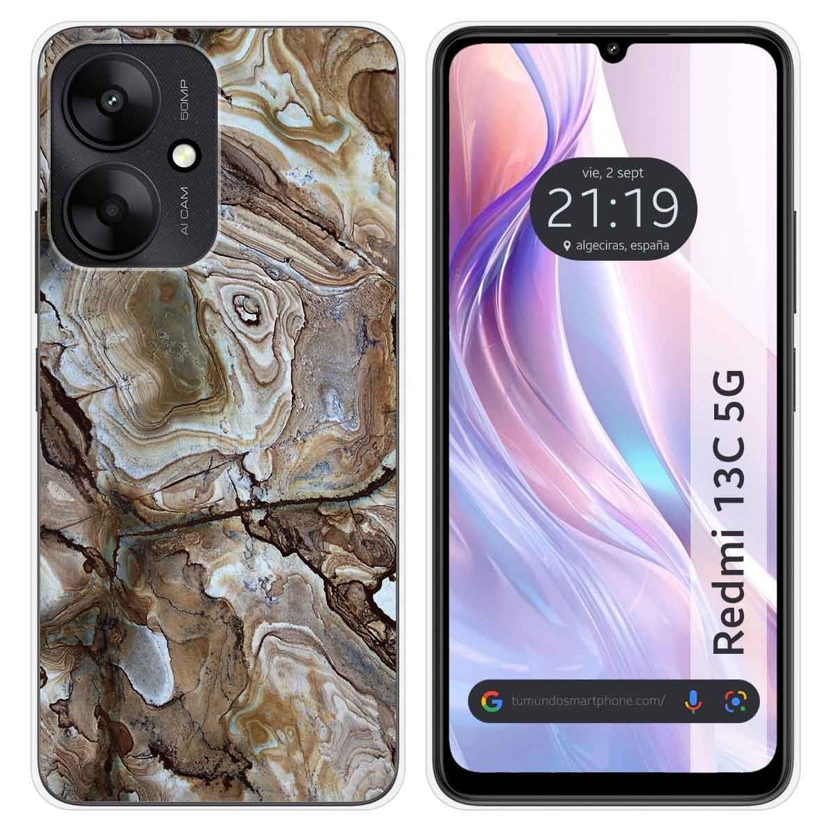 Funda Silicona para Xiaomi Redmi 13C 5G diseño Mármol 14 Dibujos