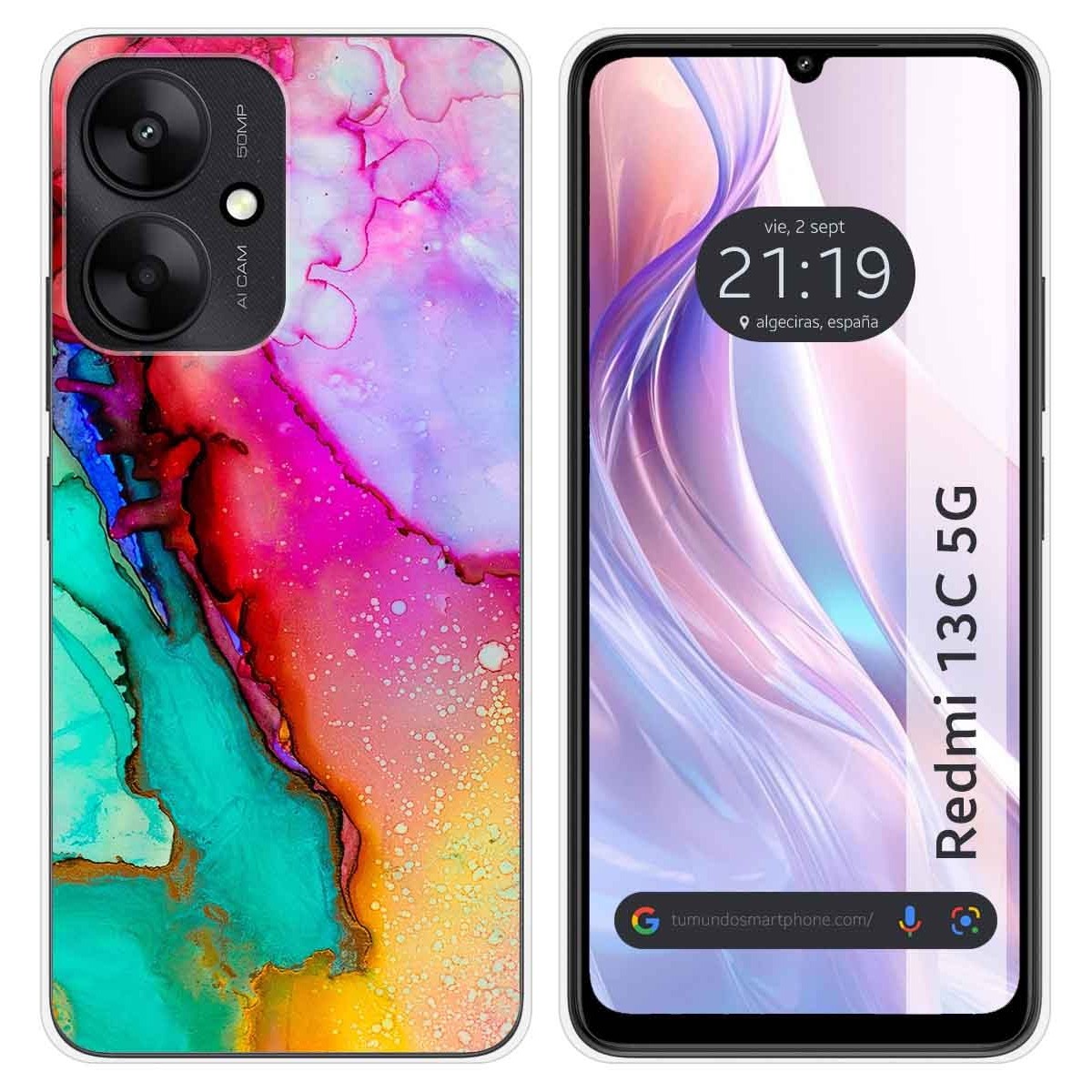 Funda Silicona para Xiaomi Redmi 13C 5G diseño Mármol 15 Dibujos