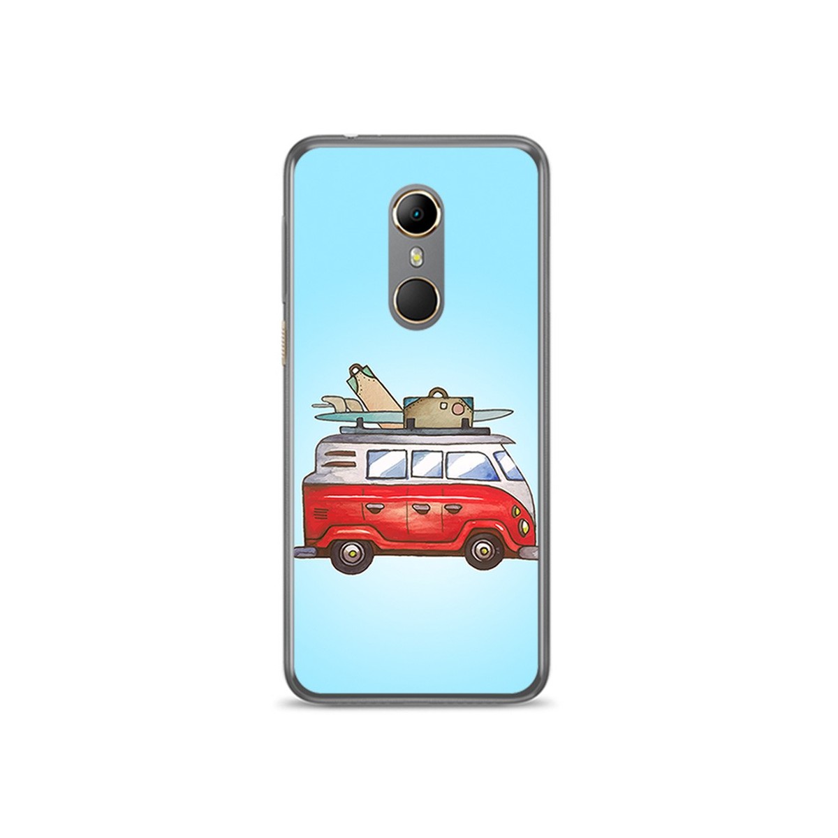 Funda Gel Tpu para Vodafone Smart N9 Diseño Furgoneta Dibujos