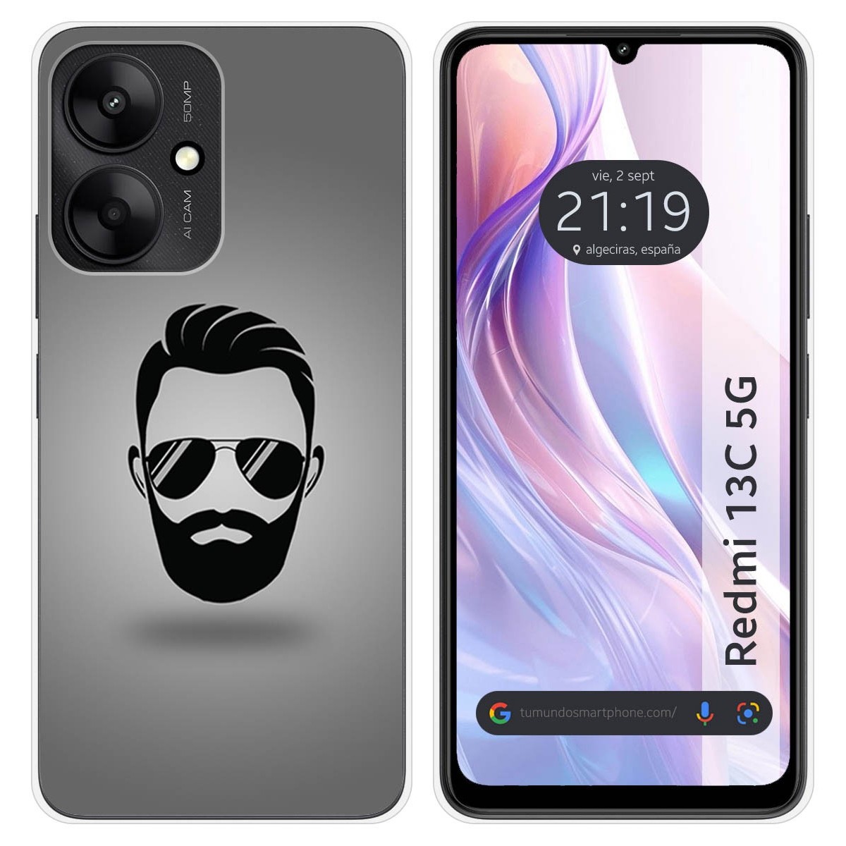 Funda Silicona para Xiaomi Redmi 13C 5G diseño Barba Dibujos