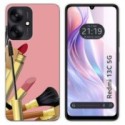Funda Silicona para Xiaomi Redmi 13C 5G diseño Brochas Dibujos