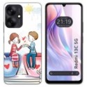 Funda Silicona para Xiaomi Redmi 13C 5G diseño Café Dibujos