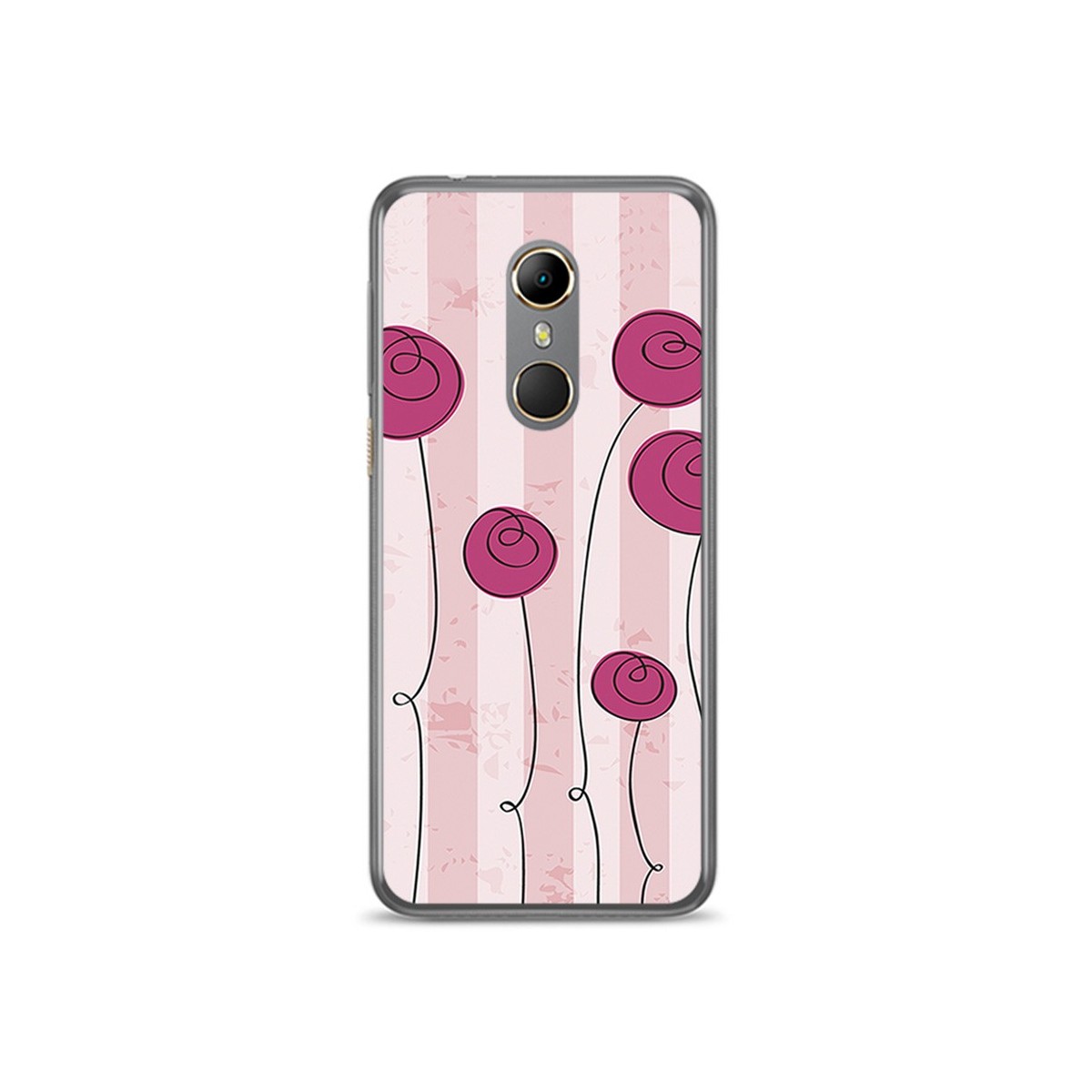 Funda Gel Tpu para Vodafone Smart N9 Diseño Flores Vintage Dibujos