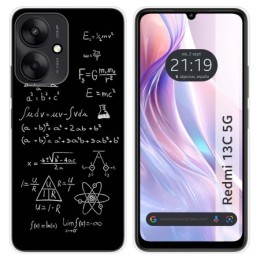 Funda Silicona para Xiaomi Redmi 13C 5G diseño Formulas Dibujos