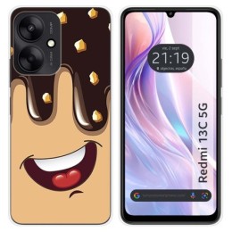 Funda Silicona para Xiaomi Redmi 13C 5G diseño Helado Chocolate Dibujos