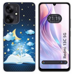 Funda Silicona para Xiaomi Redmi 13C 5G diseño Libro Cuentos Dibujos