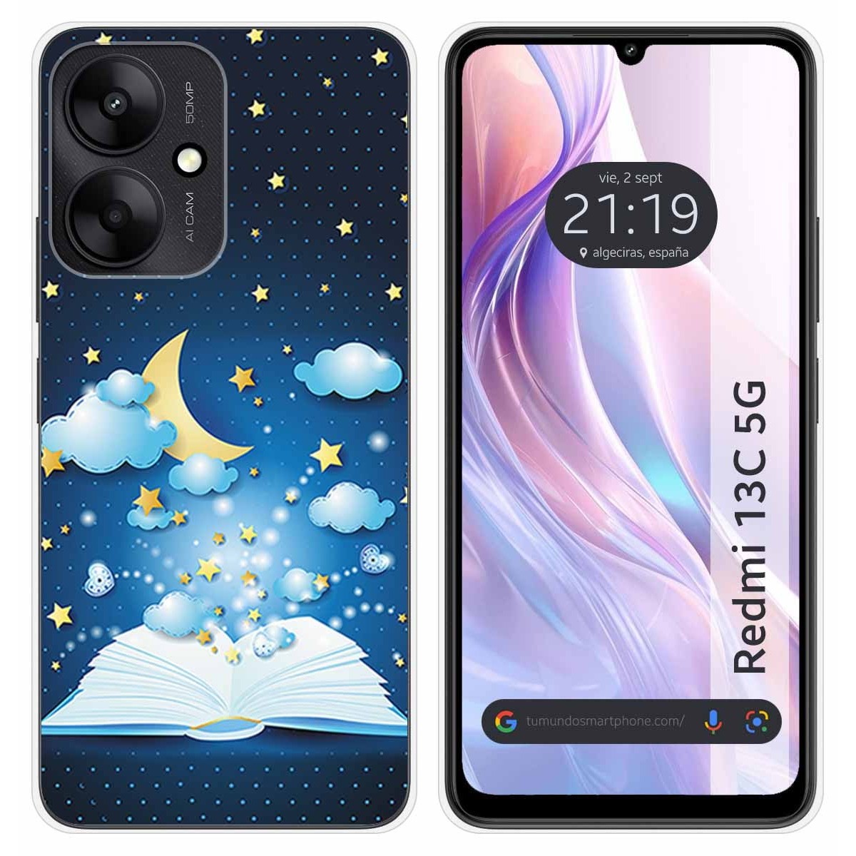 Funda Silicona para Xiaomi Redmi 13C 5G diseño Libro Cuentos Dibujos