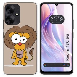 Funda Silicona para Xiaomi Redmi 13C 5G diseño Leon Dibujos